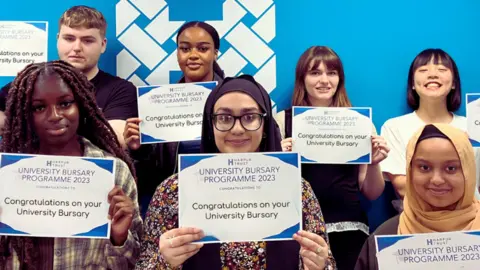 Harpur Trust Students who were awarded bursaries from the Harpur Trust