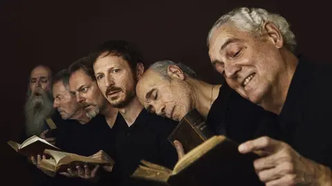 Recreating Gustave Doré, The Neophyte. Peter Van Norden, Tony Amendola, Leo Marks, Bo Foxworth, James Sutorius, Frank Weitzel