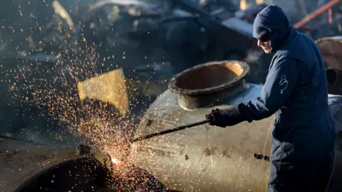 Getty Images Steel worker