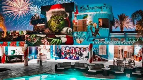 Dean Kane Spray painted Las Vegas mansion