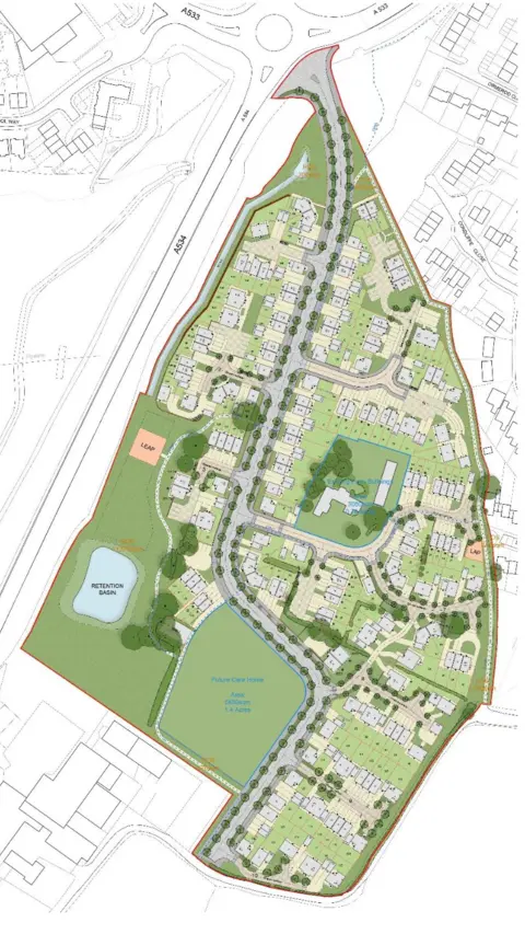 Muller Property Group A drawing of the proposals