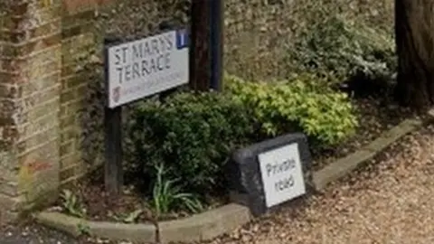 St Mary's Terrace sign without apostrophe