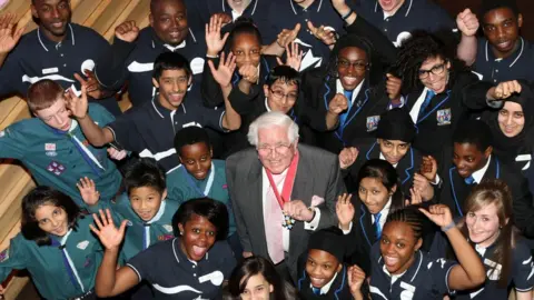 Jack Petchey Foundation Sir Jack with young people