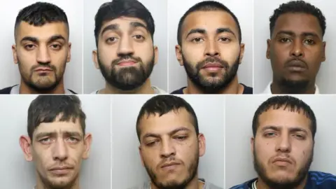 West Yorkshire Police Raja Hussain, Jonaade Hussain, Sharear Miah, Abdilahi Ahmed Bottom Row L - R: Jamie Lawson, Waqas Ahmad, Zarfarullah Ahmad