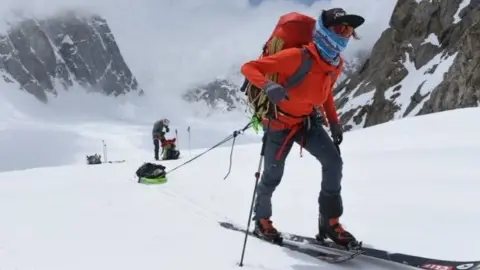 North Face Nelson skiing