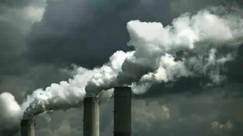 Getty Images Industrial chimney