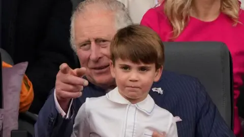 Getty Images Prince Charles and his grandson, Prince Louis