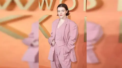 Getty Images Georgie Henley at The Woman King UK Gala Screening in October 2022