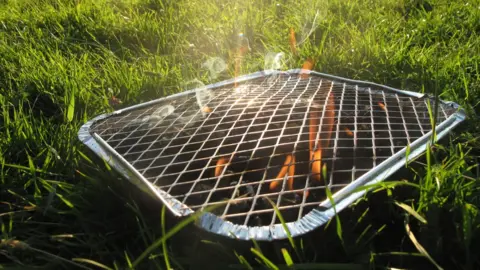 Getty Images Disposable barbecue