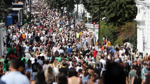 AFP Thousands have attended the carnival
