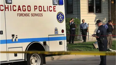 Getty Images Police van