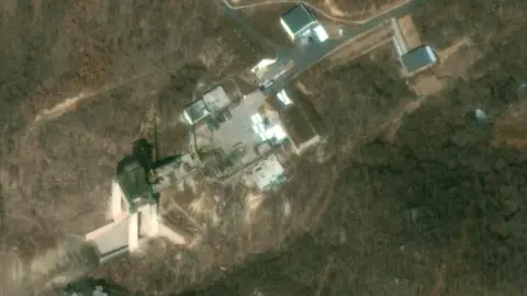 AFP Satellite image of the Sohae missile facility taken by Digital Globe in March 2019