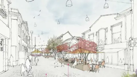 DCSDC Castle Street, Strabane, design drawing