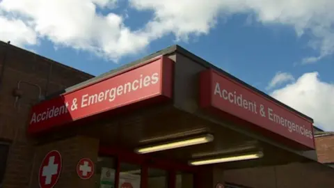 BBC A&E sign in Lincoln