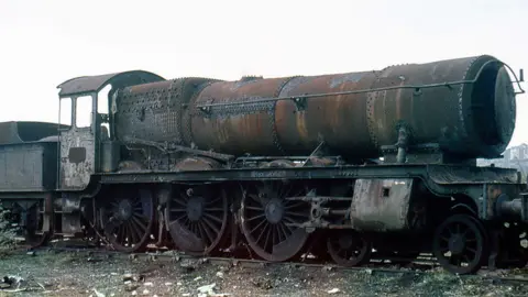 Robert Tarling Olton Hall at Woodham's scrapyard in 1980