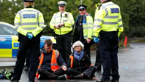 Reuters Insulate Britain protest near Heathrow