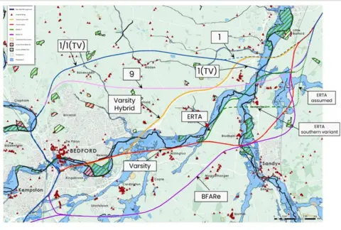 SLC Rail The map included in the report by SLC Rail