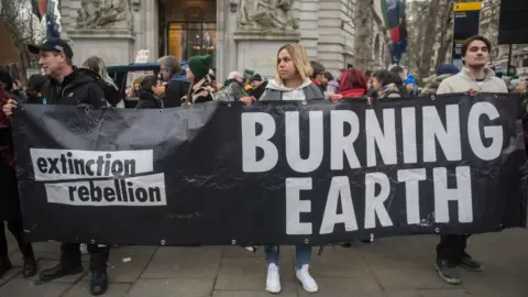 Getty Images Environmental protest group Extinction Rebellion were also named in the guide