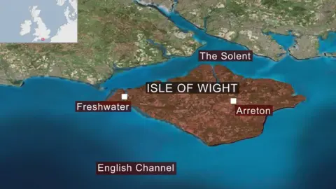 BBC Isle of Wight map