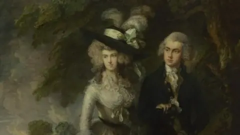 National Gallery Mr and Mrs. Hallett or The Morning Walk, by Thomas Gainsborough