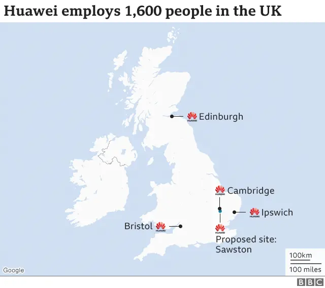 Huawei R&D map