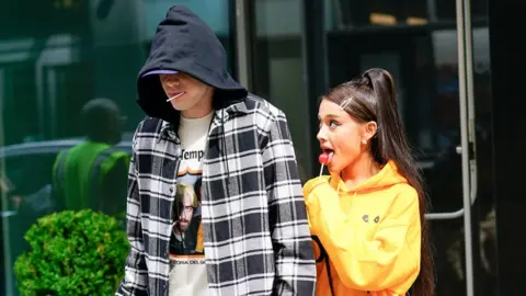 Getty Images Pete Davidson and Ariana Grande