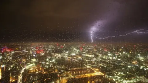 The View from The Shard Image of storm taken from The View from The Shard