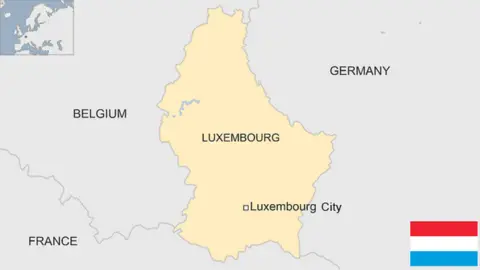 Map of Luxembourg