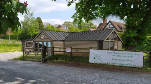 APPLICATION Artist's impression of the proposed new shop and café for Much Marcle