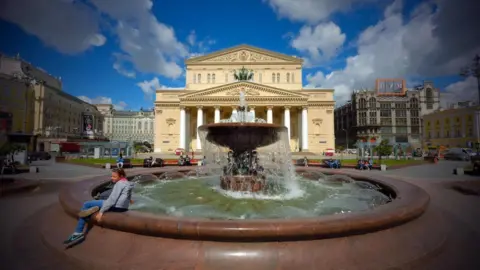 AFP exterior of the Bolshoi theatre