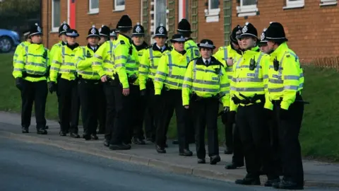 Getty Images The police search for Shannon Matthews