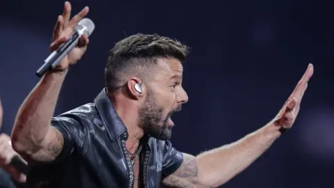 AFP Puerto Rican singer Ricky Martin performs during the 61st Vina del Mar International Song Festival on 23 February, 2020