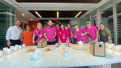 North East Lincolnshire Council A group of young people and their mentors who took part in the exchange trip