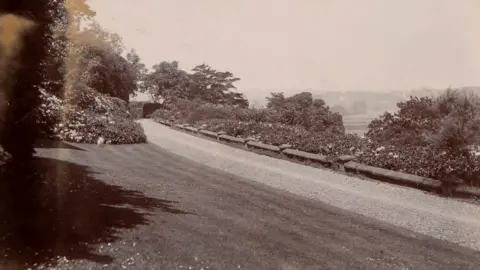 Shropshire Archives Gardens at the back of the house