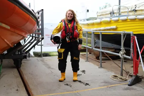 Juliette Letort RNLI crew member