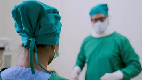 Getty Images Doctor work at operating room.
