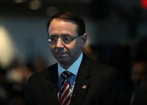 Getty Images US Deputy Attorney General Rod Rosenstein in Washington, 29 January