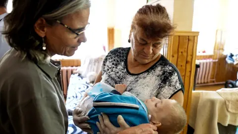 Ruth Wyn Williams, orphanage staff member and baby