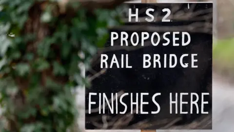 Getty Images HS2 sign