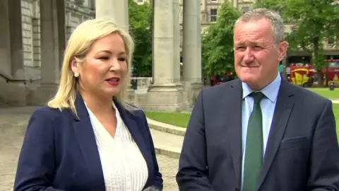 Michelle O'Neill and Conor Murphy
