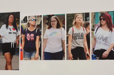 Hans Eijkelboom People wearing tops on the theme of 'love'