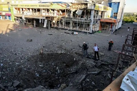 AFP Crater in Druzhkivka, 9 Jul 22