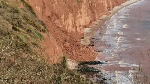 Vicky Walkley Sidmouth cliff collapse