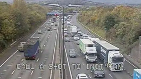 Traffic Camera Wales Image of queue