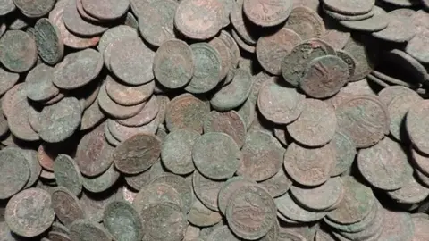 Lincolnshire County Council Roman coins