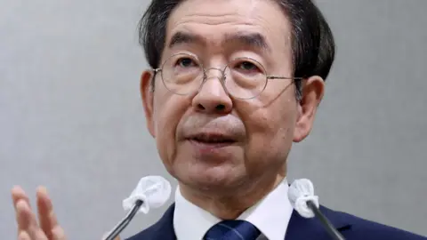 Reuters Seoul Mayor Park Won-soon speaks during an event at Seoul City Hall in Seoul, South Korea, July 8, 2020.