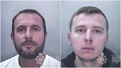 South Wales Police Police custody photos of Arjet Melhalla and Ardit Melhalla