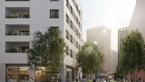 The Hill Group Artist impression of the redevelopment