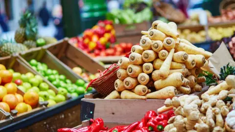 Getty Images Fruit and vegetable stall