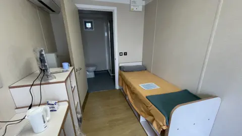 Shaun Whitmore/BBC Inside rapid deployment cell